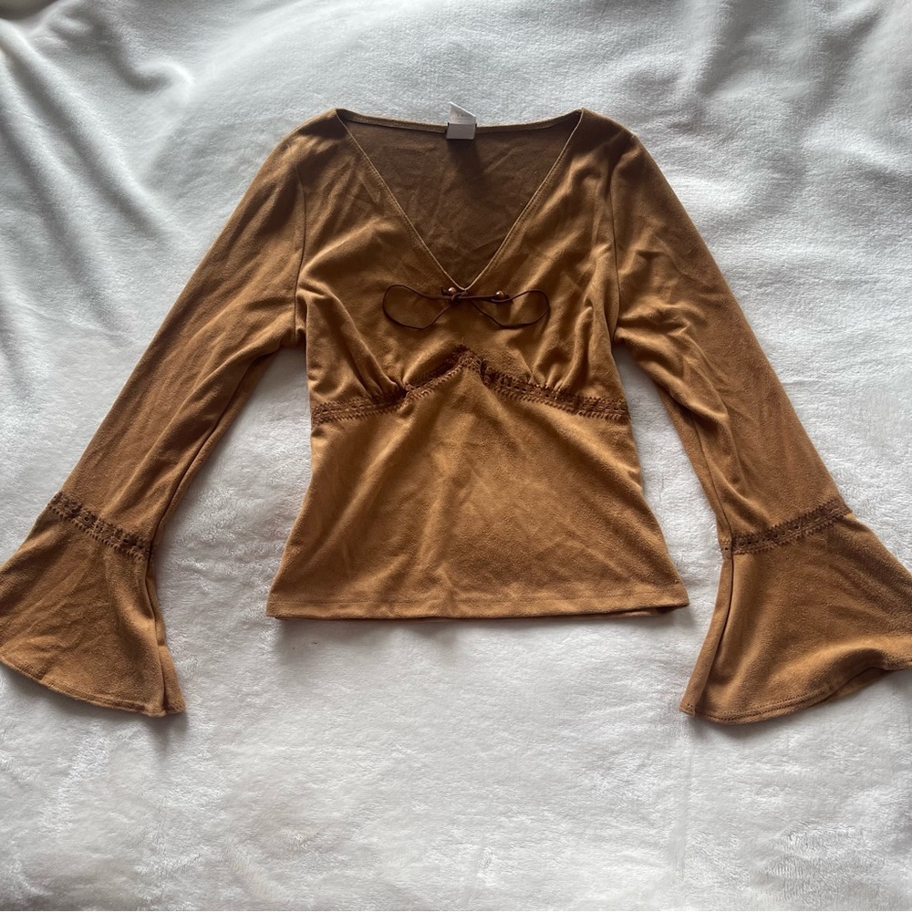NEW indigenous style tan caramel top